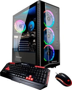 iBUYPOWER - Gaming Desktop - Intel Core i7-9700F - 16GB Memory - NVIDIA GeForce RTX 2060 SUPER - 1TB HDD + 480GB Solid State Drive - Black