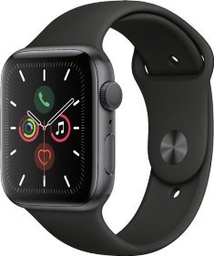Back to top Top Apple Watch Series 5 (GPS) 44mm Space Gray Aluminum Case with Black Sport Band - Space Gray Aluminum