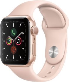 Apple Watch Series 5 (GPS) 40mm Gold Aluminum Case with Pink Sand Sport Band - Gold Aluminum