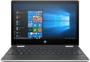 HP - Pavilion x360 2-in-1 11.6" Touch-Screen Laptop - Intel Pentium - 4GB Memory - 128GB Solid State Drive - Ash Silver