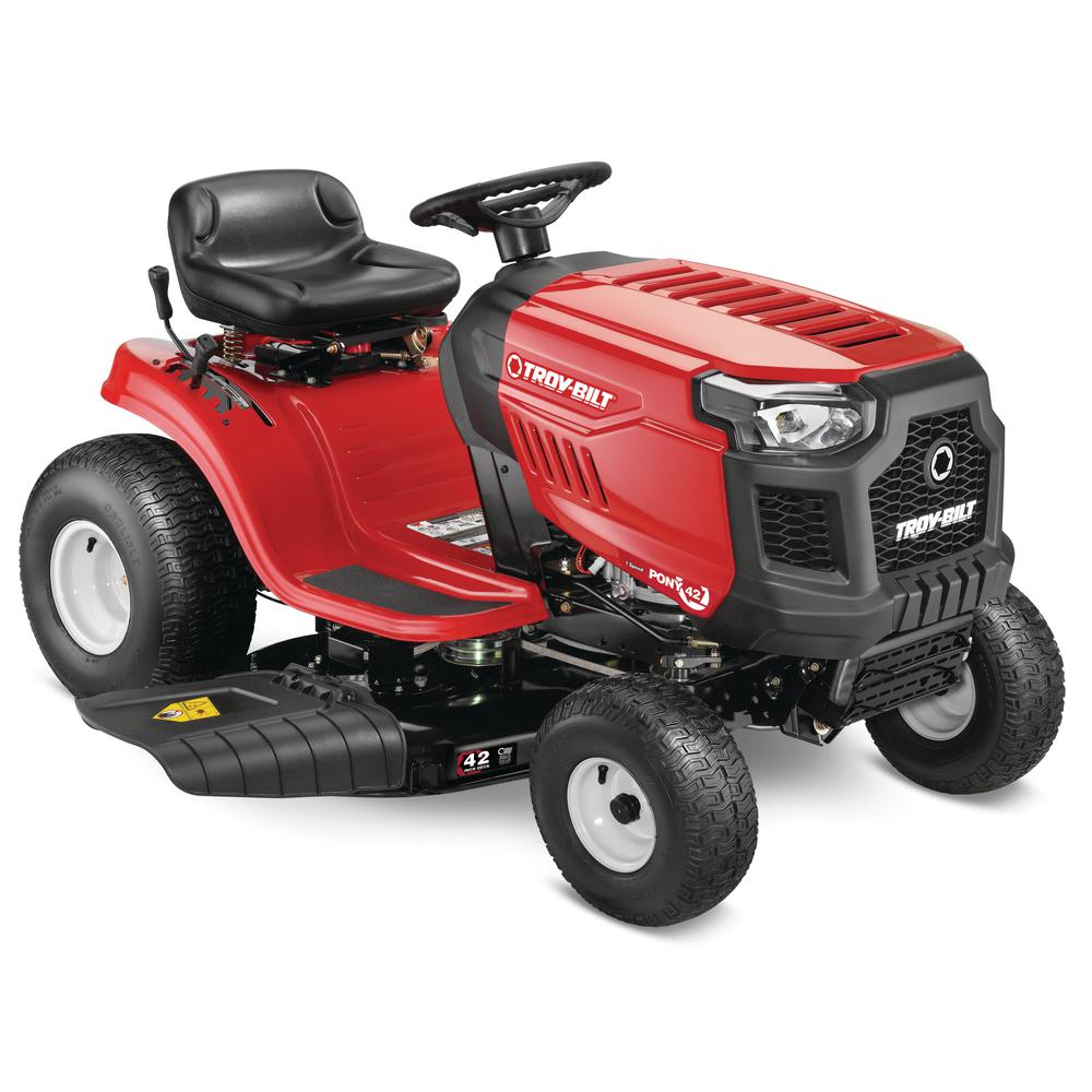 Pony 36 in. 382 cc Auto-Choke Engine 7-Speed Gas Manual Drive Mulching Riding Lawn Tractor