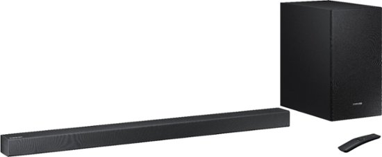 Samsung - 2.1-Channel 320W Soundbar System with 6-1/2" Wireless Subwoofer - Charcoal Black
